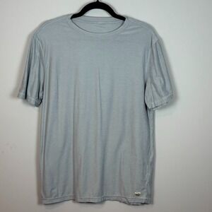 Vuori Mens Strato Tech Tee Grey Size Medium Athlesiure Gym